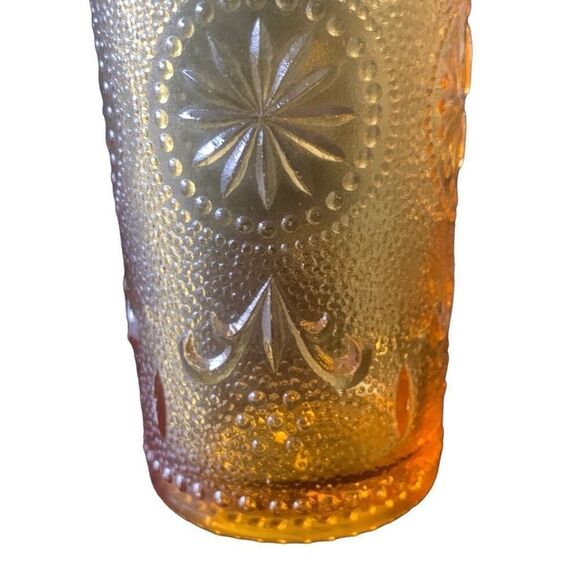 Vintage Brockway Glass Co American Concord Amber Glass Juice Tumbler Americana - Picture 11 of 13